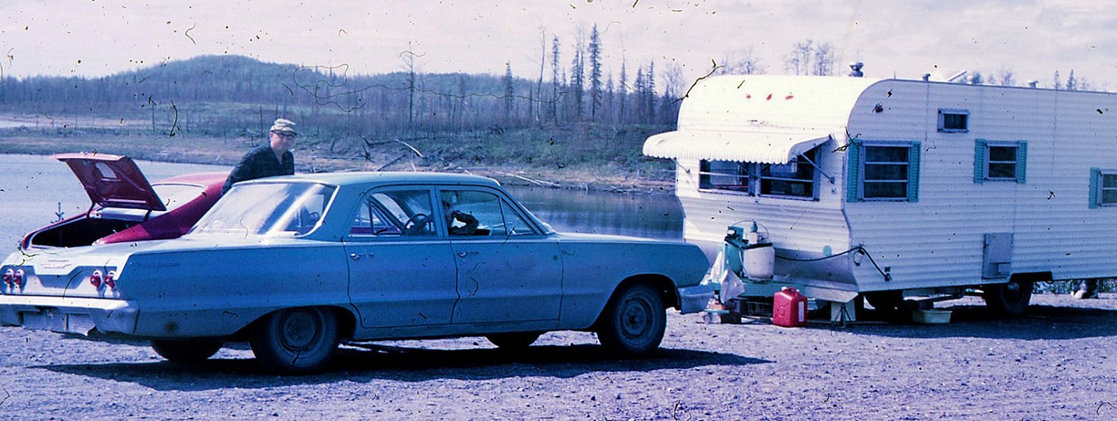 Clayton Brockel's 1963 Chevy sedan, known as Ol' Blue.