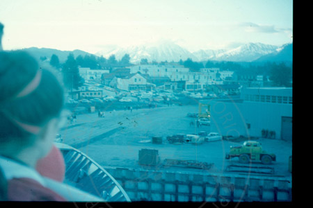 Mary Mullen's view of Seward from The Tustumena ferry, Seward 1966