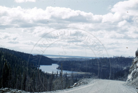 Sterling Highway (original) Rock Camp Hill, Skilak Lake Area, 1950