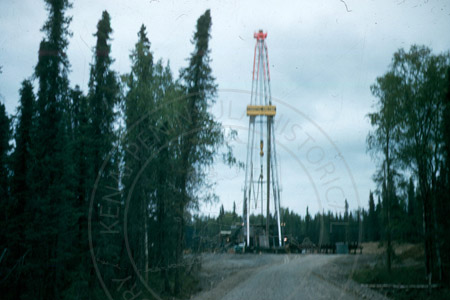First Swanson River oil rig, 1959