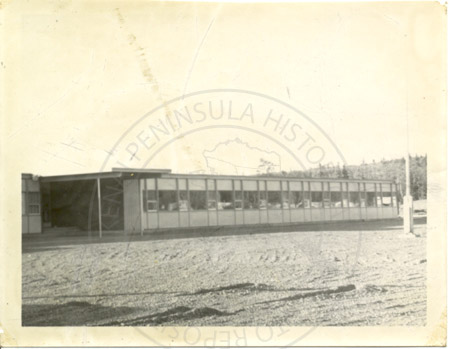 Front view of Soldotna Elementary School, Soldotna 1963
