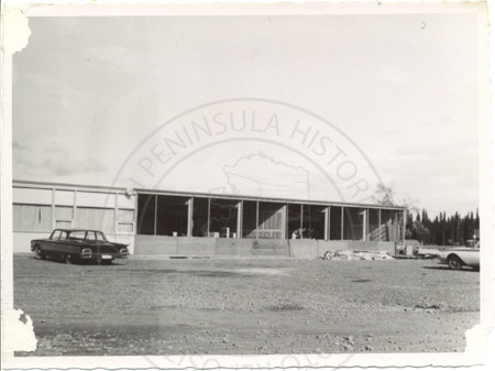 Soldotna Elementary School under construction, Soldotna 1963