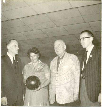 Grand opening of the Sky Bowl building, Soldotna 1959
