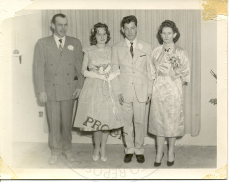Wedding of Dixie Suthard and Jerry Gibson, Soldotna 1962