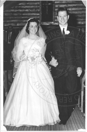 Wedding of Judy McKinley Bagley and Nathan Bagley, Palmer 1961