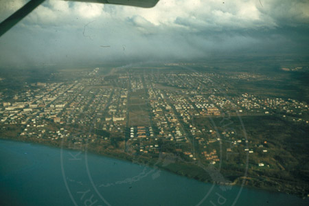 Aerial view of Anchorage, 1949