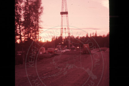 Oil rig on Swanson River oilfield, mid 1960
