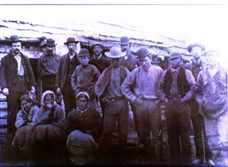 Group photo of families identified by Nick Leman, Ninilchik 1900