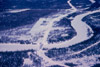 Aerial winter view of Soldotna, late 1950's