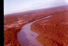 Aerial view of the Kenai River, Soldotna 1960's