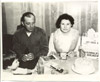 Tom and Barbara O'Rourke at a birthday party, Soldotna 1960