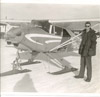 Dean Hodges and his plane, Soldotna late 1960's