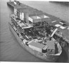 Landing ship tank unloading at Nikiski dock, Nikiski 1962