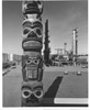 Standard Oil refinery's Tlingit totem pole, Nikiski early 1960's