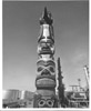 Standard Oil refinery's Tlingit totem pole, Nikiski early 1960's