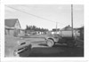 Mission street and view of Showalter family home, Kenai 1955