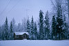 Virgil Dahler's house in winter, Sterling late 1950's