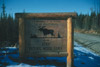 Kenai National Moose Range sign, Sterling Highway 1950's