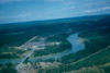 Aerial view of Soldotna and Kenai River, 1966