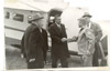 John Hakala shaking the hand of Secretary of the Interior Morris Udall upon his arrival, Soldotna 1960's