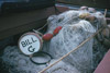 Fishing gear and buoy that says "BILL G", Kenai 1956