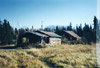 Ed Ciechanski's homestead cabin and garage, Soldotna 1950's