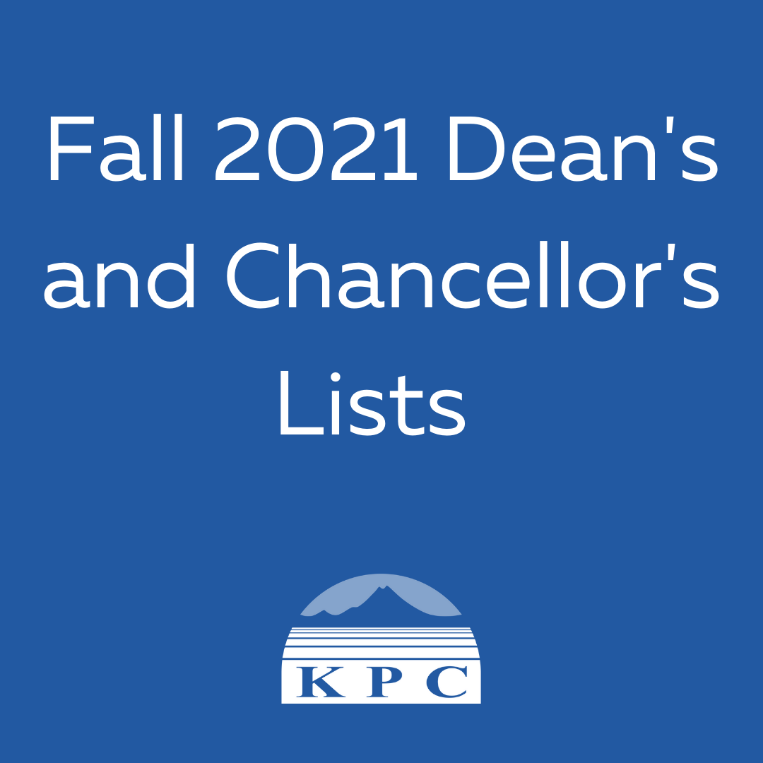 Fall 20221 Dean's and Chancellor's Lists with KPC logo
