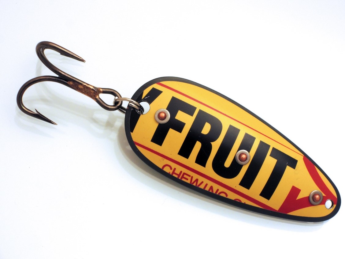 Juicy Fruit recycled handmade lure